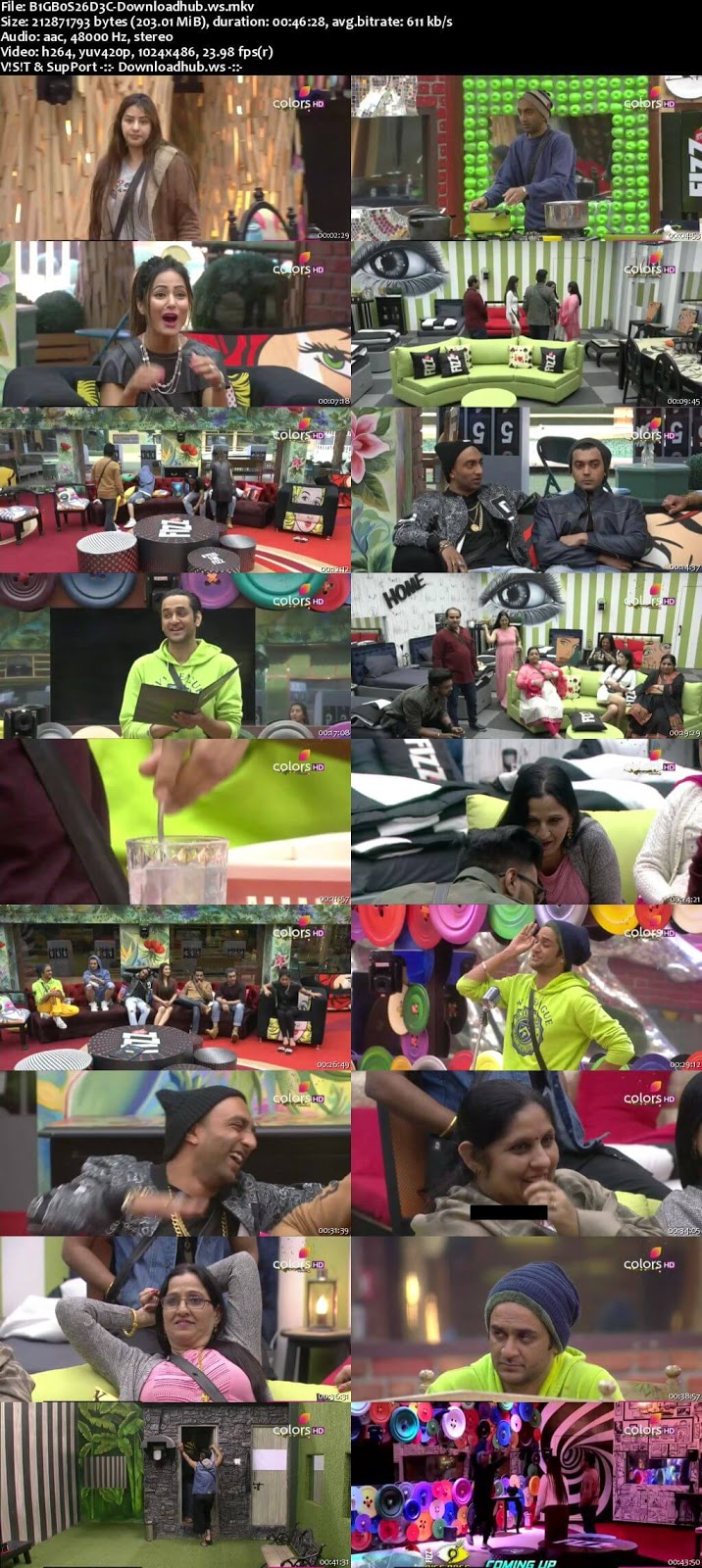 Bigg Boss 11 26 December 2017 Episode 86 HDTV 480p