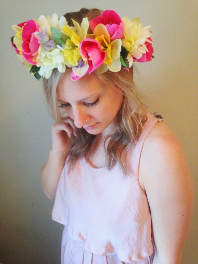 emily faith Howto Make Fake Flower Crowns