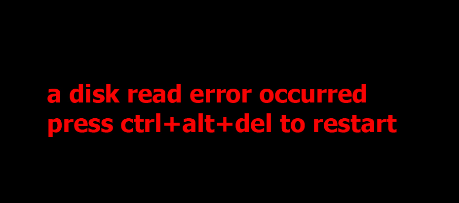 Disk read error что делать. Disk read error что делать