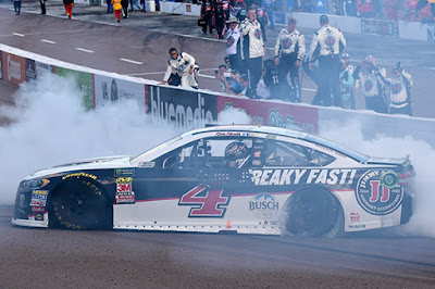 Congratulations to Kevin Harvick - Three #MENCS wins in a row.  #NASCAR