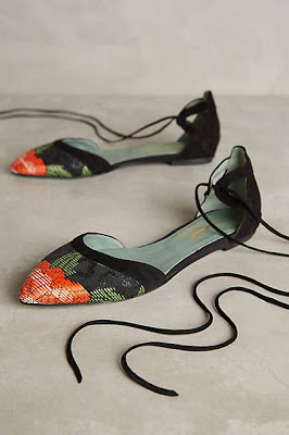 Women's shoes, heels, wedges, and sandals, bohemian style, from Anthropologie