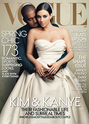 Kanye West Kim Kardashian Cover Vogue April 2014 issue