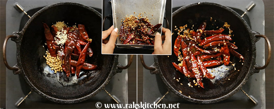 Mint thokku step 1