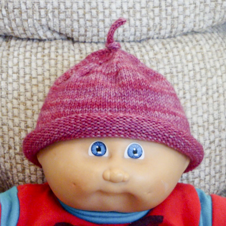 What Karen Knits Third Easy Peasy Newborn Sock Hat