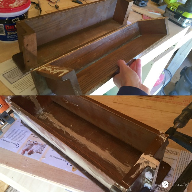attaching hymnbook holders together to make a caddy or crate