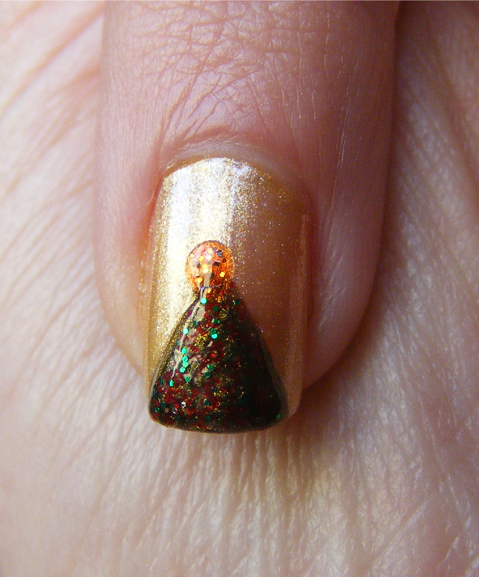 Nails Of The Day (NOTD): Christmas tree nails