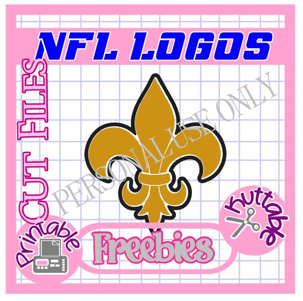 The Scrapoholic 25 Days of NFL Cut File Freebies! New Orleans Saints!