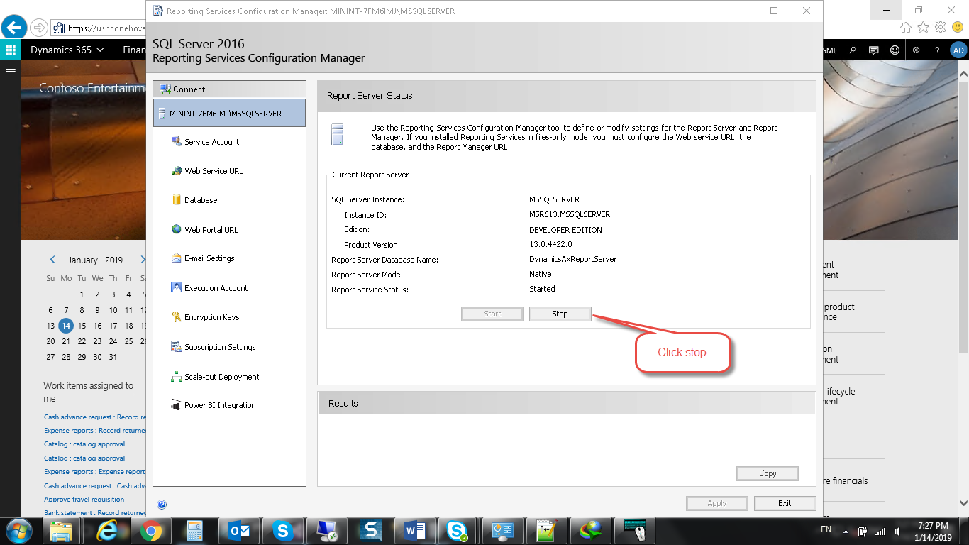 unable to open the report file