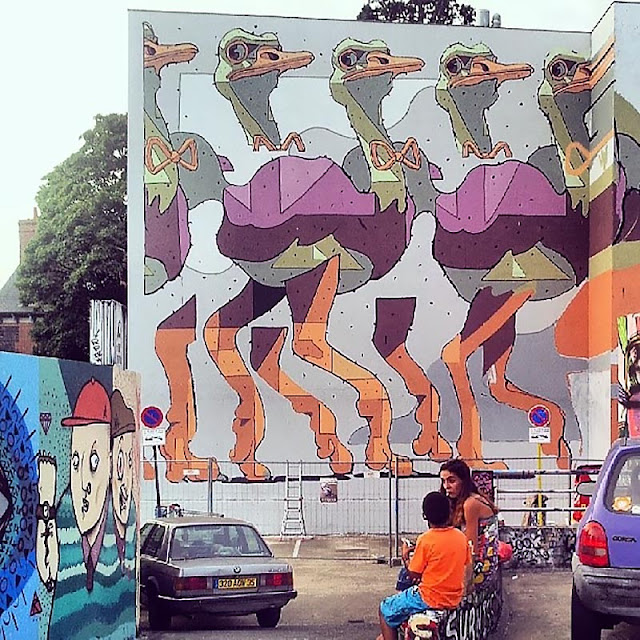 Street Art By Spanish Painter Aryz In Rennes, France For Teenage Kicks Urban Art Festival. 3