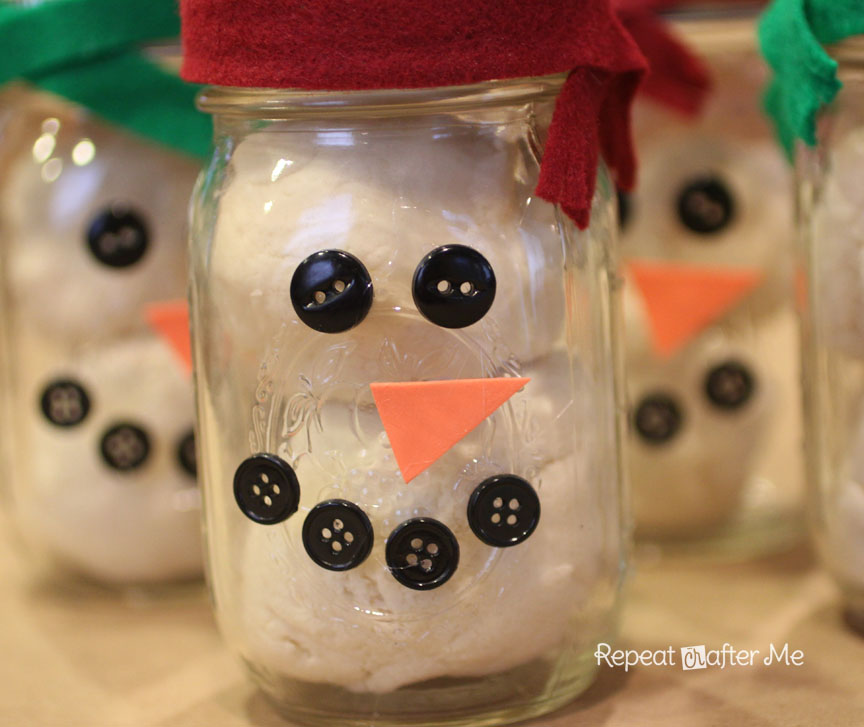 SNOWMAN JAR-Build a Snowman Theme Play-Snowman Kit-Speech Therapy