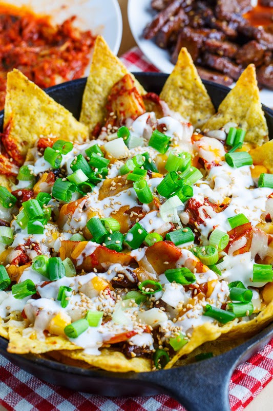 Korean Bulgogi and Kimchi Nachos Korean Bulgogi and Kimchi Nachos