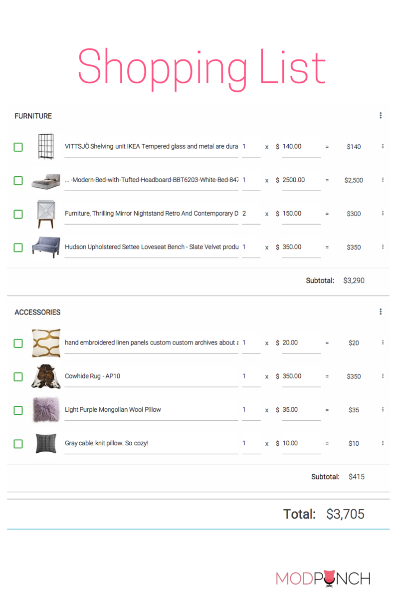 Shopping List