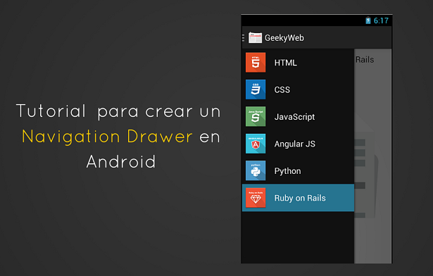 Tutorial para crear un Navigation Drawer en Android