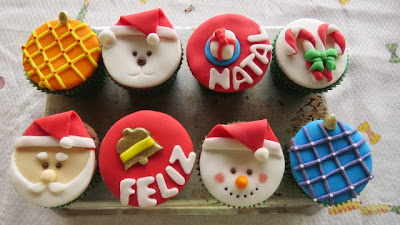 cupcake tema natal