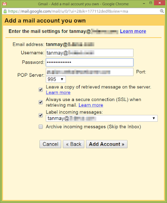 How to connect Webmail with Gmail? Send/Receive emails from/to your webmail email addresses right from/in your gmail account.