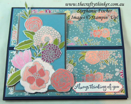 #thecraftythinker  #stampinup  #cardmaking  #easelcard  #funfold, funfold,  Stampin' Dreams, Sweet Soiree, Easel Card, Stampin' Up Australia Demonstrator, Stephanie Fischer, Sydney NSW