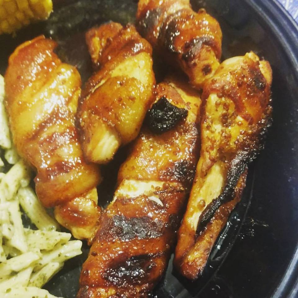 Diana's Recipe Corner Honey Glazed Bacon Wrapped Chicken