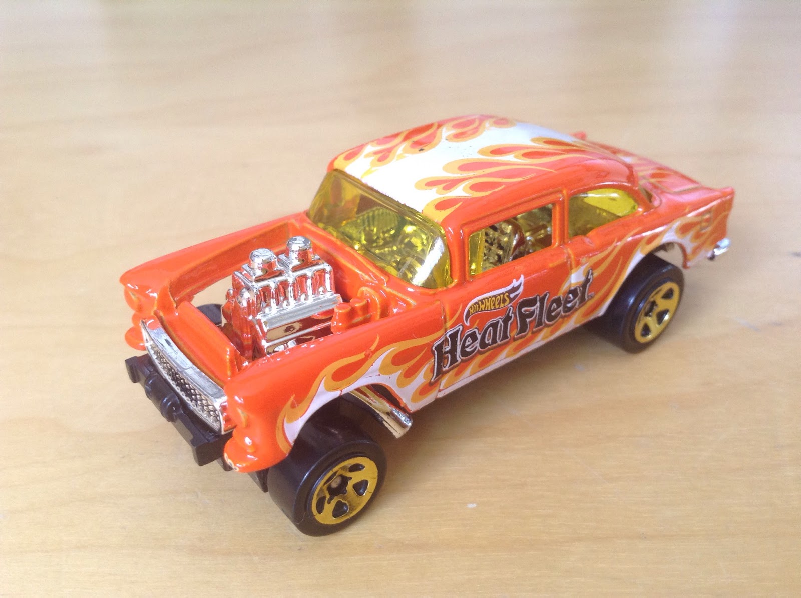JULIAN'S HOT WHEELS BLOG '55 Chevy Bel Air Gasser (2015 Heat Fleet)