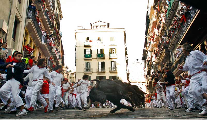 Pamplona in july essay
