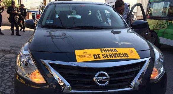 SIMT decomisa 270 taxis piratas, entre ellos muchos de Uber