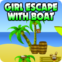 AvmGames Girl Escape With Boat