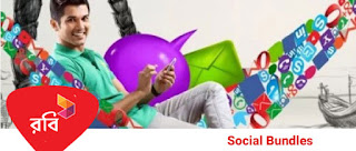 Robi Social Bundle Pack (Weekly Friday Get 100 mb data free)