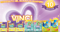 Pampers : vinci un anno di pannolini gratis Logo Pampers : vinci un anno di pannolini gratis