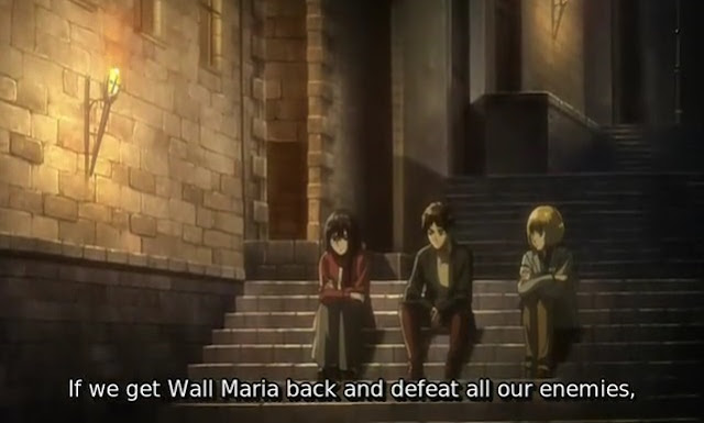 Eren, Mikasa and Armin - Attack On Titan Season 3 Episode 12 Eren, Mikasa and Armin - Attack On Titan Season 3 Episode 12