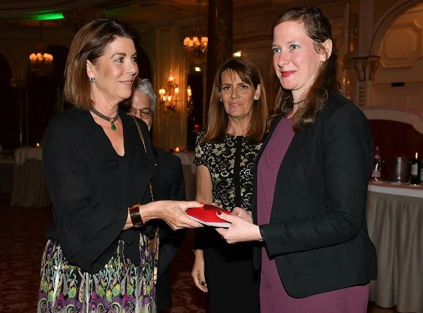 Princess Caroline of Hanover and Charlotte Casiraghi attended The Prince Pierre Foundation's 2018 award ceremony. Caroline's floral print skirt