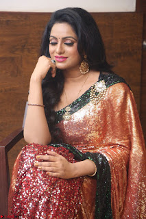 Udaya Bhanu lookssizzling in a Saree Choli at Gautam Nanda music launchi ~ Exclusive Celebrities Galleries 006