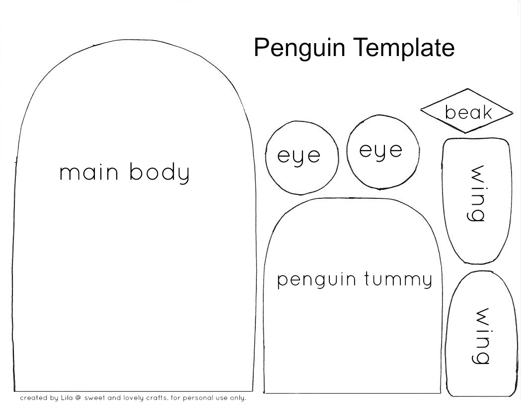 easy penguin template