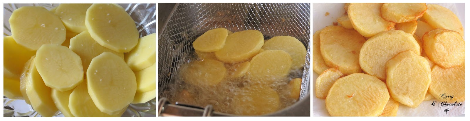 Preparando las patatas PReparando las patatas