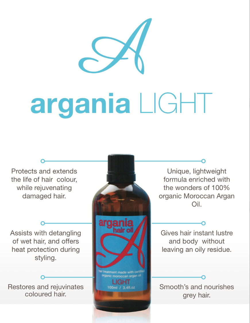 Argania Light hair oil Three B's Blog