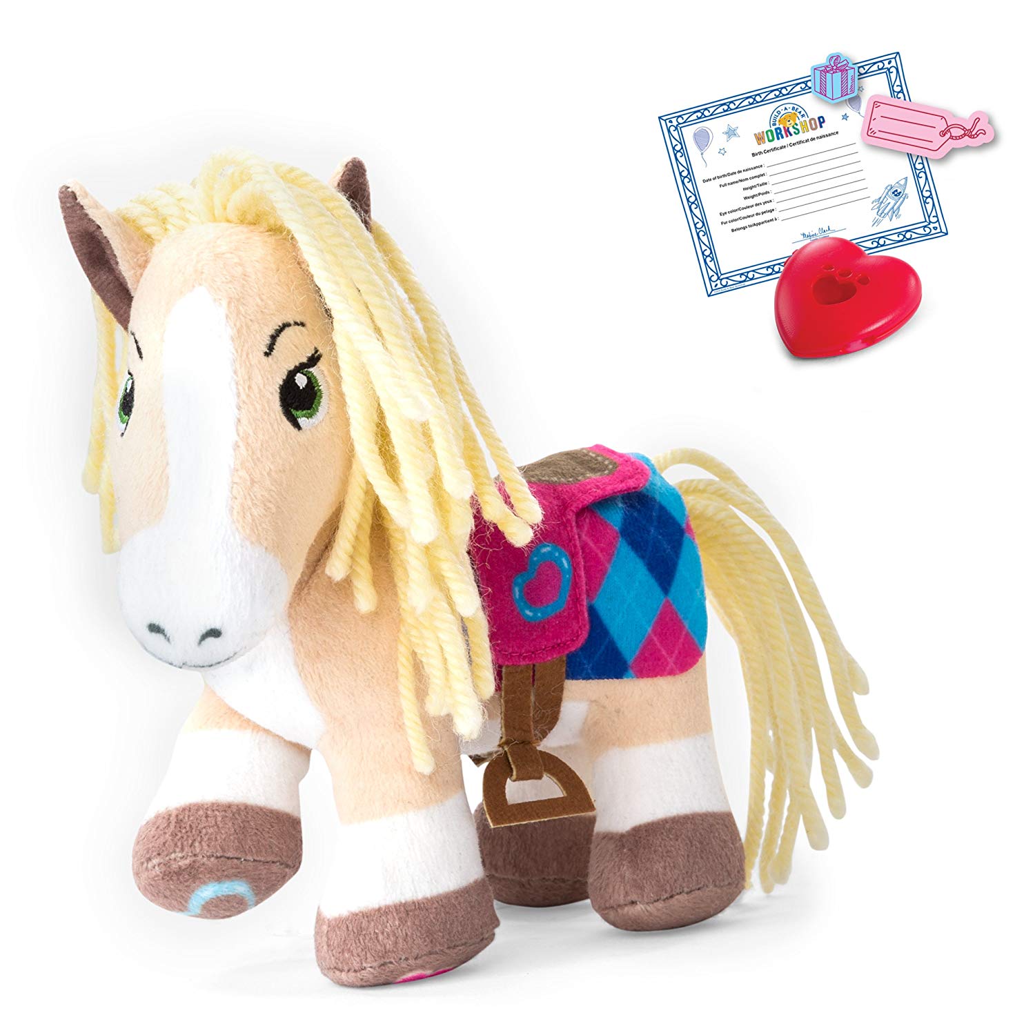 Build A Bear 20086677 Workshop - Furry Fashions – Palomino Pony Stuff Your Furry Friend, Multi