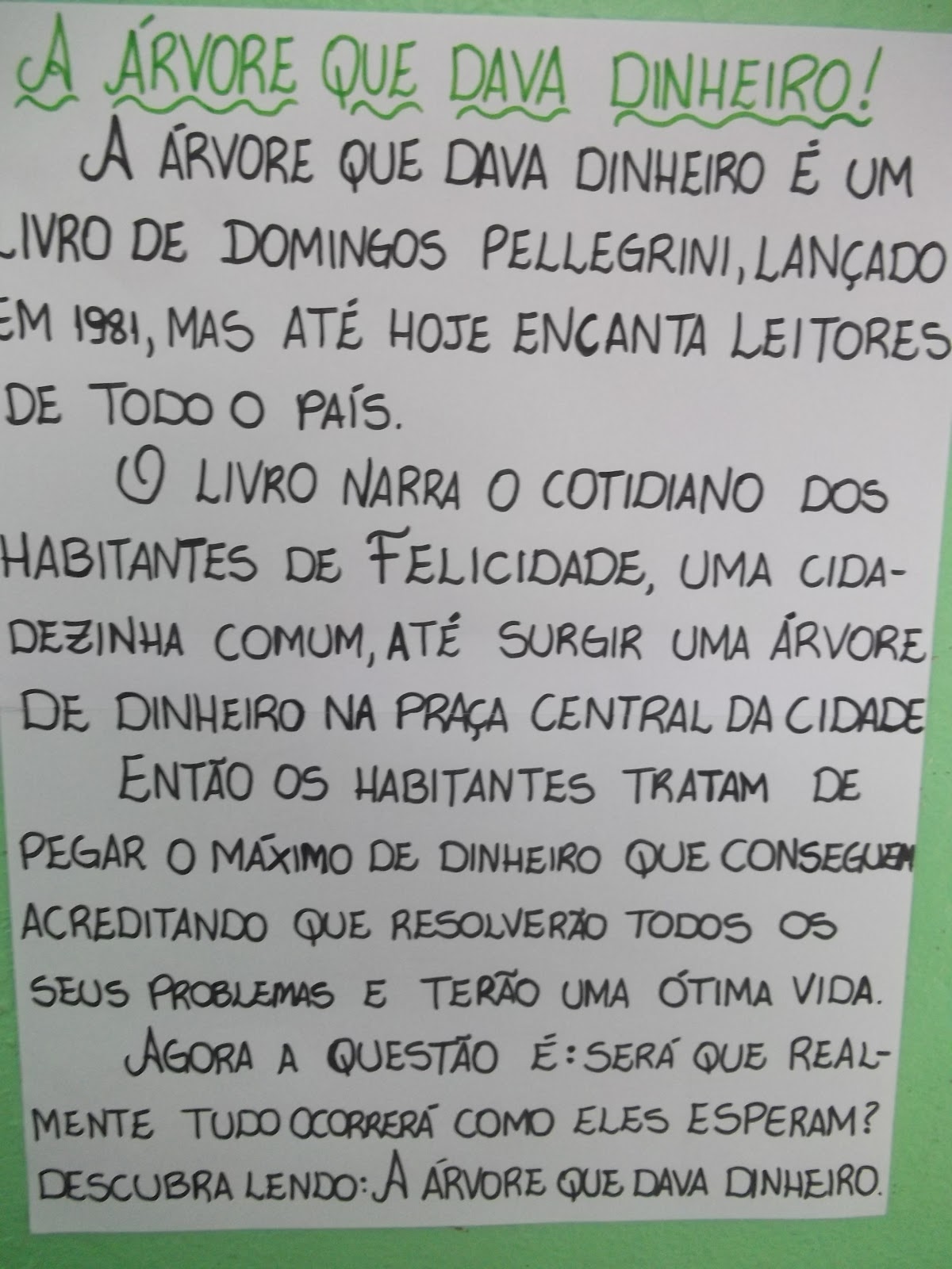 Resumo Do Livro A árvore Que