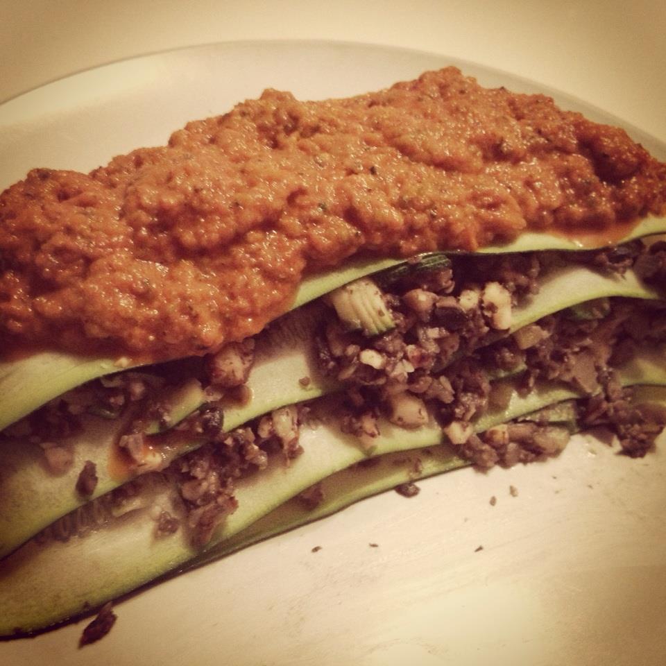 Vegan and Healthy : Pilz-Mandel-Lasagne mit Tomatencreme ...