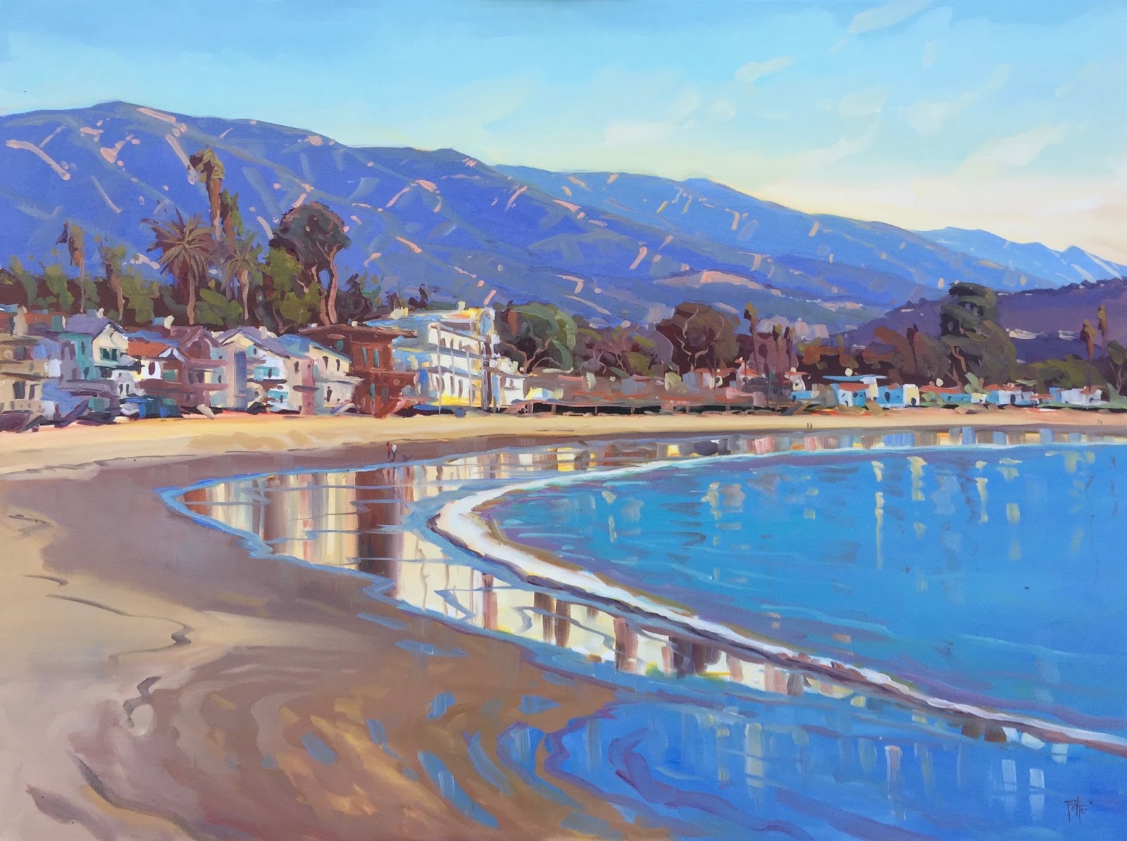 Postcards From Santa Barbara A Daily Painting Project By Plein Air Winter Solstice At Miramar Beach Montecito California