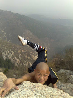 Shaolin kung fu master with Feiyue Martial Arts Shoes