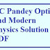 DC Pandey Physics Optics & Modern Physics Solutions PDF
