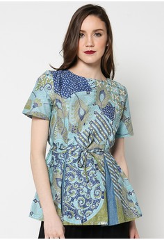 20+ Baju Batik Lengan Pendek Modern 2019 yang Mempesona  Model Baju