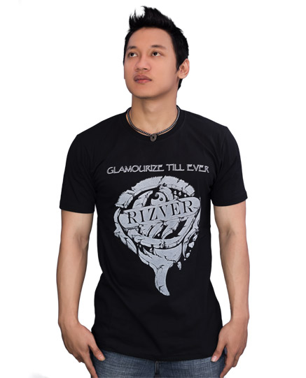 Template Kaos Hitam