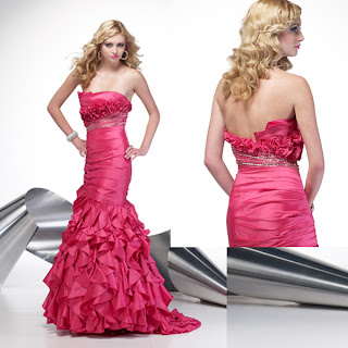 Beautiful and latest Fuchsia long prom dresses, 2012,2013,images, pictures, parties