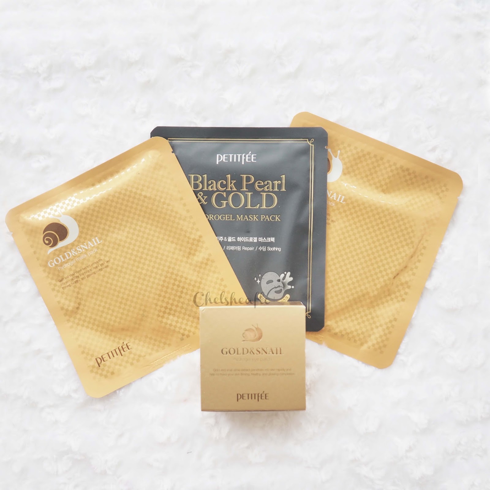 [REVIEW] Petitfee Gold&Snail Hydrogel Eye Patch and Mask Pack CHELSHEAFLO