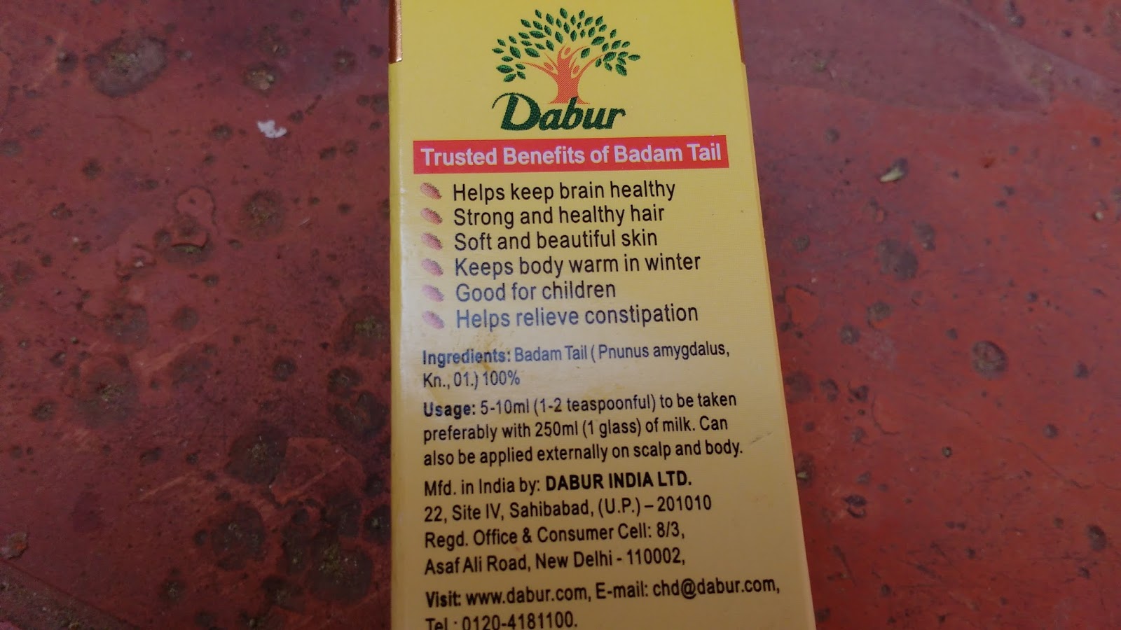 Dabur Badam Tail 100 Pure Sweet almond oil [Review & How to use for