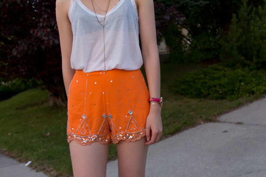 embellished shorts, summer fashion, boohoo clothing, 