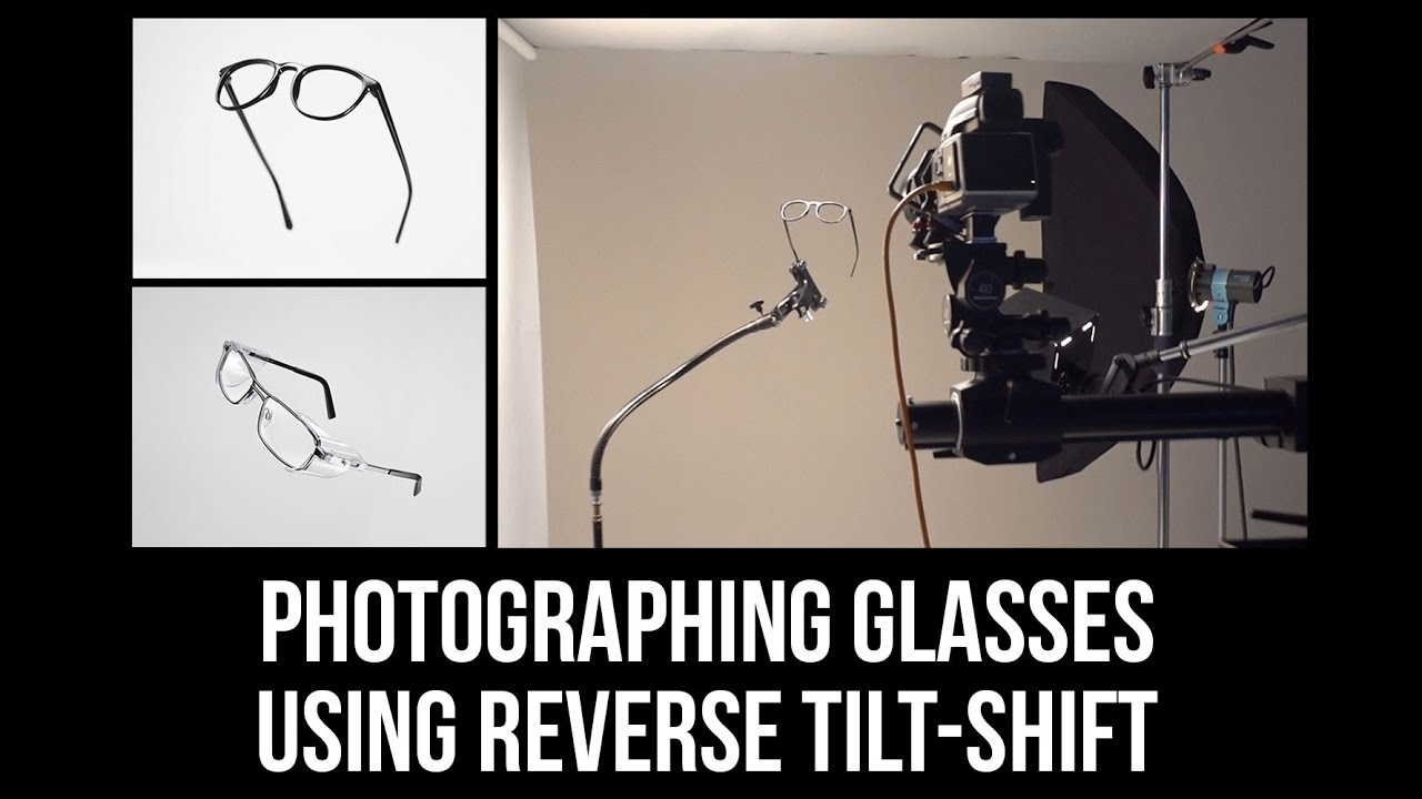 Product photography tutorial: How to photograph glasses using reverse tilt-shift