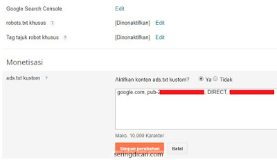 Cara Mengatasi Peringatan Ads txt Google Adsense Terbaru Cara Mengatasi Peringatan Ads txt Google Adsense Terbaru