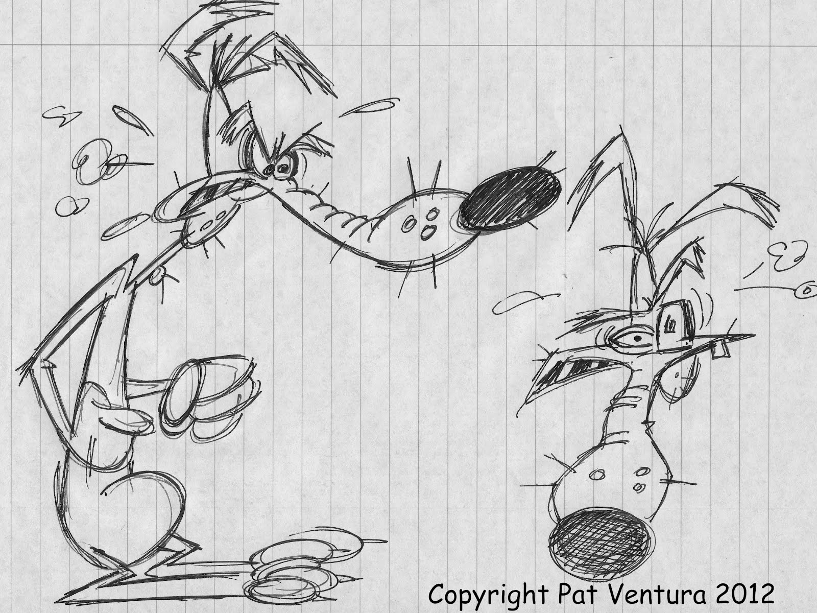 'Pat' Ventura's VenturaToons: Cartoon Sketches
