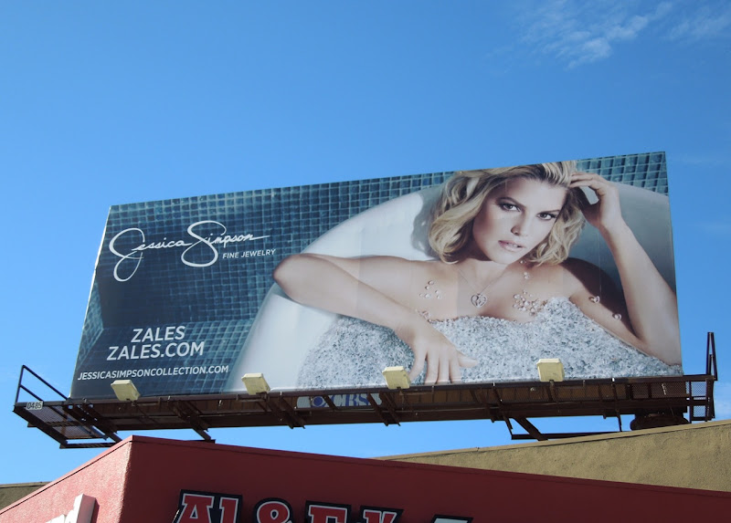 Jessica Simpson Zales Jewelry billboard