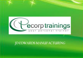 If you want to know more about JD Edwards Manufacturing Training to call +91-8143 111 555 or mail us on training@ecorptrainings.com